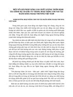 MỘT SỐ GIẢI PHÁP NÂNG CAO CHẤT LƯỢNG THẨM ĐỊNH TÀI CHÍNH DỰ ÁN ĐẦU TƯ TRONG HOẠT ĐỘNG CHO VAY TẠI NGÂN HÀNG NGOẠI THƯƠNG VIỆT NAM