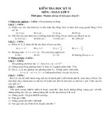 Đê KT học kỳ II