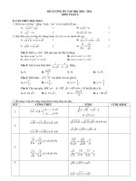 ĐE CUONG ON TAP KHI TOAN 9