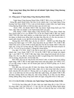 Thực trạng hoạt động bảo lãnh tại chi nhánh Ngân hàng Công thương Hoàn kiếm