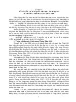 Tổng kết lich sử đấu tranh cách mạng của Đảng, thắng lợi và bài học