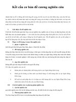 Kết cấu cơ bản đề cương nghiên cứu