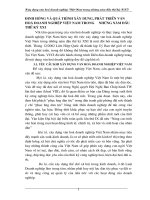 ĐỊNH HƯỚNG VÀ QUÁ TRÌNH XÂY DỰNG, PHÁT TRIỂN VĂN HOÁ DOANH NGHIỆP VIỆT NAM TRONG     NHỮNG NĂM ĐẦU THẾ KỶ XXI