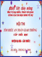 Bộ đề thi ATGT cấp huyện cực chuẩn