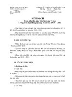 Kế hoạch tổ chức Hội thi GVDG - Trường Tiểu học Hồng Quang - năm học 10-11