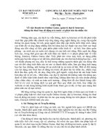 CT của UBND Tỉnh Về việc thanh tra Online Game, quản lý đại lý Internet...