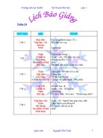 GIÁO ÁN TUẦN 24 LỚP 3