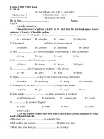 de thi học ky 1 lớp 7