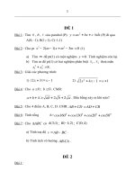 cac de on tap hk1 toan 10
