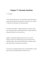 Dive Into Python-Chapter 17. Dynamic functions
