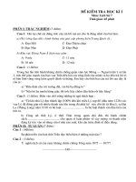 DE THI HOC KI I - SU 7 CO MA TRAN - DAP AN