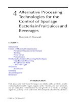 Alternative Processing Technologies for the Control of Spoilage Bacteria in Fruit Juices and Beverages