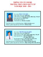 THÔNG TIN VỀ CHI BỘ