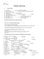 kiem tra lan 2 tieng Anh 10