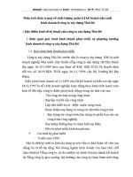 Phân tích thực trạng về chất lượng quản trị kế hoạch sản xuất kinh doanh ở công ty xây dựng Thủ Đô