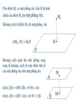 Khoảng cách từ một điểm tới một mặt phẳng