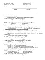 ĐỀ KT TIẾNG VIỆT TUẦN 15