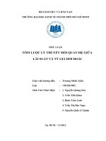 Lý thuyết mối quan hệ giữa lãi suất và tỷ giá hối 