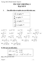 Ôn Tập chương I + ôn thi HKI lớp 9
