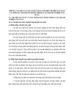 NHỮNG VẤN ĐỀ LÝ LUẬN VỀ KẾ TOÁN TẬP HỢP CHI PHÍ SẢN XUẤT VÀ TÍNH GIÁ THÀNH SẢN PHẨM TRONG CÁC DOANH NGHIỆP SẢN XUẤT