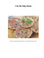 Chả Bò Hấp Hành