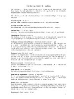 Các thuật ngữ kinh tế thường dùng