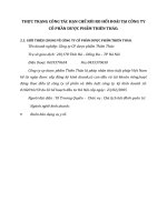 THỰC TRẠNG CÔNG TÁC HẠN CHẾ RỦI RO HỐI ĐOÁI TẠI CÔNG TY CỔ PHẦN DƯỢC PHẨM THIÊN THẢO