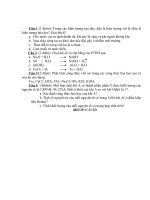 đề kiểm tra học kì 1 hóa 8