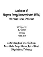 Tài liệu tiếng anh Điện tử công suất mạch MERS Magnetic engergy recovery switch 