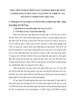 THỰC TIẾN ÁP DỤNG PHÁP LUẬT VÀO HOẠT ĐỘNG KẾ TOÁN VÀ KIỂM TOÁN Ở VIỆT NAM VÀ TẠI CÔNG TY TNHH TƯ VẤN KẾ TOÁN VÀ KIỂM TOÁN VIỆT NAM