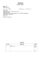 Đề kiểm tra HK toán lớp 10