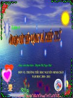 bài giảng 10-11 ôn tập phép cộng và phép trừ tuần 17