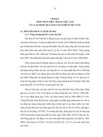 PHÂN TÍCH THỰC TRẠNG  việc làm của lao động qua đào tạo nghề ở Việt nam