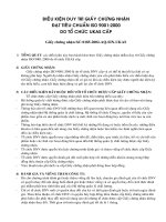 Điều kiện duy trì giấy chứng nhận iso