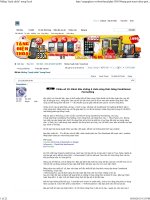 Nhung tuyet chieu trong excel 