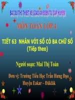 Nhân với số có ba chữ số (TT)