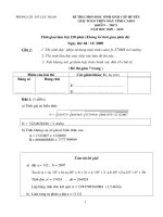 Đáp án thi HSG CASIO lớp 9 09-10