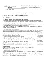 Hướng dẫn chấm môn Địa - HKI. 2010-2011