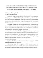 NHẬN XẫT VÀ CÁC GIẢI PHÁP HOÀN THIỆN QUY TRèNH KIỂM TOÁN KHOẢN MỤC ĐẦU TƯ TÀI CHÍNH DÀI HẠN TRONG KIỂM TOÁN BÁO CÁO TÀI CHÍNH DO CễNG TY AASC THỰC HIỆN