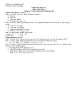 đề kiểm tra học kỳ I năm học 2010 - 2011