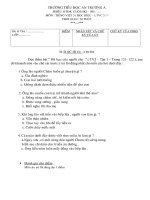 đề thi KTDKLII khối 3 theo CKTKN