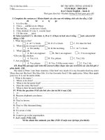 kt ky 2 tieng anh lop 4 nam 2009-2010