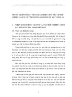 MỘT SỐ Ý KIẾN ĐỀ SUẤT NHẰM HOÀN THIỆN CÔNG TÁC TẬP HỢP CHI PHÍ SẢN XẤT VÀ TÍNH GIÁ THÀNH Ở CÔNG TY KẸO TRÀNG AN