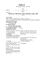 giáo án tuần 13 lớp 3