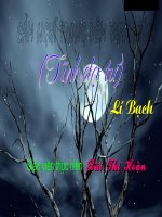 tĩnh dạ tứ (đã thẩm định và đánh giá xuất sắc)