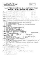 Bài dự thi Sức khỏe sinh sản vị thành niên