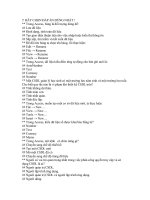 đề trắc nghiệm môn tin