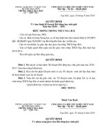 KẾ HOẠCH BỒI DƯỠNG HS GIỎI