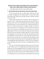 PHÂN TÍCH THỰC TRẠNG THỊ TRƯỜNG TIÊU THỤ SẢN PHẨM CỦA CÔNG TY MAY CHIẾN THẮNG TỪ NĂM 2001 ĐẾN NĂM 2004