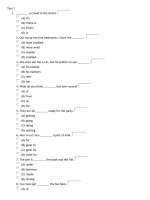 trac nghiem tieng anh A